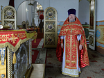 Правящий Архиерей возглавил служение Божественной литургии в храме святых апостолов Петра и Павла районного центра Репьевка