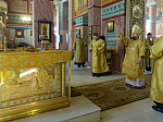 В Прощеное воскресенье Правящий Архиерей совершил Божественную литургию в Свято-Ильинском кафедральном соборе города Россошь