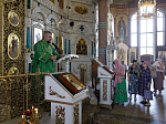 Епископ Россошанский и Острогожский Дионисий возглавил служение Божественной литургии в Свято-Ильинском кафедральном соборе города Россоши