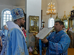 Преосвященнейший епископ Дионисий возглавил торжества престольного праздника храма иконы Божией Матери Казанская поселка Каменка