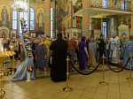 Накануне праздника Успения Пресвятой Богородицы Архипастырь совершил всенощное бдение с чином Погребения Плащаницы Божией Матери в Ильинском кафедральном соборе Россоши