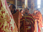 Глава Россошанской епархии возглавил служение Божественной литургии в Свято-Ильинском кафедральном соборе города Россоши