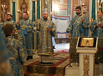 Преосвященнейший епископ Дионисий совершил всенощное бдение в Ильинском кафедральном соборе