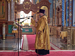 Епископ Россошанский и Острогожский Дионисий сослужил главе Воронежской митрополии за всенощным бдением в канун праздника Собора Воронежских святых