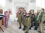 Кадеты помолились на литургии
