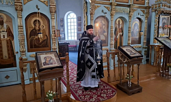 Литургия Преждеосвященных Даров в Казанском храме поселка Каменка