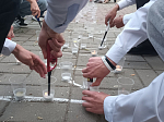 В День памяти и скорби в городском парке Острогожска на Аллее героев прошло мероприятие «Свеча памяти»