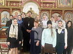 В храме святого благоверного князя Александра Невского прошла встреча со школьниками