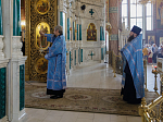 Секретарь Россошанского епархиального управления возглавил служение всенощного бдения в Свято-Ильинском кафедральном соборе города Россоши