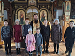 Священнослужитель провел урок‑экскурсию для воспитанников воскресной группы Михайло-Архангельского храма села Воробьевка