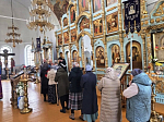 В Казанском храме поселка Каменка совершена последняя в этом году Литургия Преждеосвященных Даров