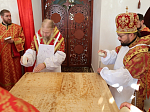 Епископ Дионисий сослужил митрополиту Воронежскому и Лискинскому Леонтию за Великим освящением и Божественной литургией в храме святых благоверных князей Бориса и Глеба, г. Борисоглебск