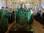 В канун праздника Входа Господня в Иерусалим Архипастырь совершил всенощное бдение в Свято-Ильинском кафедральном соборе города Россоши