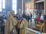 В день памяти апостола Андрея Первозванного епископ Дионисий возглавил богослужение в Свято-Ильинском кафедральном соборе города Россошь