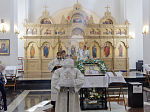 В день престольного праздника Архипастырь совершил Божественную литургию в храме Всемилостивого Спаса города Россошь