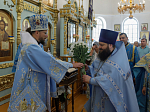 Преосвященнейший епископ Дионисий возглавил торжества престольного праздника храма иконы Божией Матери Казанская поселка Каменка