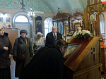 В понедельник Светлой седмицы епископ Дионисий совершил Литургию в храме Покрова Пресвятой Богородицы города Павловска