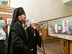Глава Воронежской митрополии посетил торжественное открытие выставки работ преподавателей и студентов Академии акварели и изящных искусств Сергея Андрияки (г. Москва)