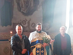 Приход храма в селе Пришиб молитвенно отметил праздник Покрова Пресвятой Богородицы и десятилетие пастырского служения иерея Евгения Чорноус