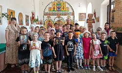 В Преображенском храме села Подгорное состоялось образовательное мероприятие для воспитанников пришкольного лагеря «Парус»
