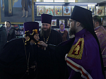 В субботу первой седмицы Великого поста епископ Россошанский и Острогожский Дионисий возглавил богослужение в храме святого мученика Иоанна Воина города Богучара