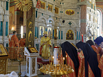 Глава Россошанской епархии возглавил служение Божественной литургии в Свято-Ильинском кафедральном соборе города Россоши