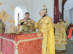 В Неделю 19-ю по Пятидесятнице епископ Дионисий совершил Божественную литургию в Воскресенском соборе Белогорского мужского монастыря