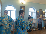 Епископ Дионисий совершил Божественную литургию в Свято-Введенском храме поселка городского типа Ольховатка