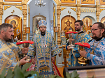 Епископ Дионисий 21 июля, в день празднования Казанской иконы Божией Матери, совершил Божественную литургию в Казанском храме пгт Каменка, центре Каменского благочиния