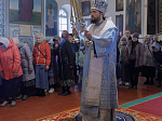В праздник Благовещения Пресвятой Богородицы епископ Россошанский и Острогожский Дионисий совершил Божественную литургию в храме Вознесения Господня города Калач