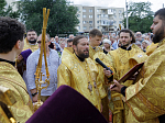 Правящий Архиерей совершил первую Божественную литургию в новопостроенном храме во имя первоверховного апостола Павла города Павловска