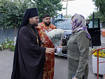 В день памяти сщмч. Евгения Попова епископ Дионисий совершил Божественную литургию в Преображенском храме села Заболотовка в месте служения святого