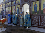 В праздник Сретения Господня Преосвященнейший епископ Дионисий совершил Литургию в Воскресенском соборе Белогорского мужского монастыря