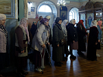 В понедельник Светлой седмицы епископ Дионисий совершил Литургию в храме Покрова Пресвятой Богородицы города Павловска