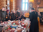 Пасхальная радость в Верхнемамонском районе: на приходах освятили праздничную трапезу