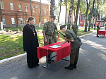 Руководитель Епархиального Отдела по взаимодействию с Вооруженными силами принял участие в приведении к воинской присяге курсантов нового пополнения