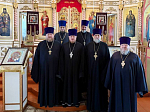 В Михайло-Архангельском храме прошло богослужение и рабочее совещание духовников казачьих обществ Россошанской епархии 