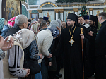 В праздник Собора Пресвятой Богородицы Преосвященнейший епископ Дионисий совершил Литургию в храме иконы Божией Матери «Казанская» города Павловска