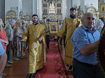 Правящий Архиерей совершил Божественную литургию в храме святых апостолов Петра и Павла с. Репьевка