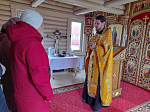 Молебен в храме в честь великомученика Георгия Победоносца с. Пасеково