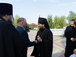 Епископ Россошанский и Острогожский Дионисий совершил Божественную литургию в Георгиевском храме с. Манино Калачеевского района