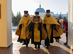 Епархиальная святыня - башмачок Спиридона Тримифунтского - посетила Ильинский собор г. Россоши