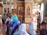 В Михайло‑Архангельском храме города Острогожска встретили казачий крестный ход с иконой Божией Матери «Избавительница от бед»