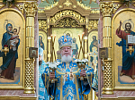 Епископ Россошанский и Острогожский Андрей сослужил митрополиту Воронежскому и Лискинскому Сергию в день престольного праздника в Покровском соборе г. Воронежа