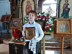 В храме Архистратига Божия Михаила села Воробьевка отметили творческие успехи воспитанников воскресной группы