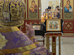 В Неделю вторую Великого поста Преосвященнейший епископ Дионисий совершил Литургию в Покровском храме с. Шапошниковка