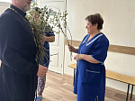 Руководитель медицинского отдела поздравил медработников сельской больницы с праздником Входа Господня в Иерусалим