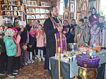 Ученики первых классов Воробьевской СОШ посетили местный храм Архистратига Божия Михаила