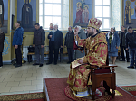 Глава Россошанской епархии совершил Божественную литургию в храме святого мученика Иоанна Воина города Богучар