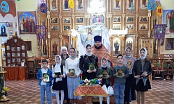 В храме святого великомученика Пантелеимона села Пришиб Калачеевского района состоялся детский пасхальный праздник